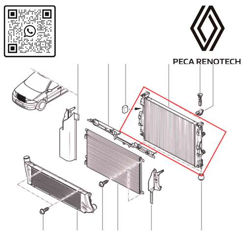 RN 115542-X RADIADOR MEGANE II 1.6 16V_2.0 16V  8200115542 -3-
